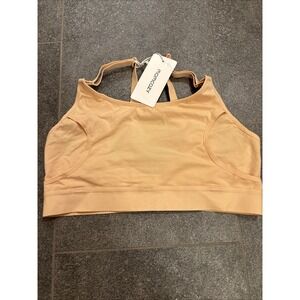 Momcozy Nursing Bras for Breastfeeding Beige Soft Seamless Size MEDIUM